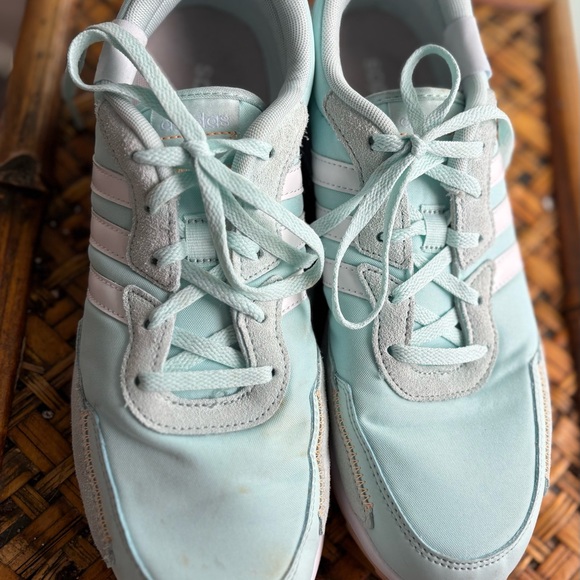 adidas Shoes - Adidas Baby Blue and White Sneakers